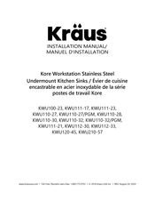 Kraus KWU110-30 Manuel D'installation