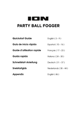 ION PARTY BALL FOGGER Guide D'utilisation Rapide