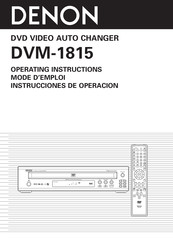 Denon DVM-1815 Mode D'emploi