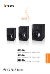 ICON Studio monitor SX-6A Guide De L'utilisateur