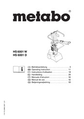 Metabo HS 6001 D Instructions D'utilisation