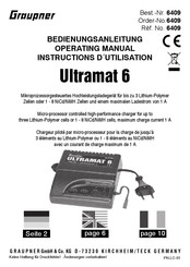 Graupner Ultramat 6 Instructions D'utilisation