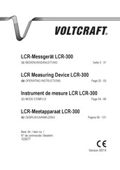 VOLTCRAFT LCR-300 Mode D'emploi