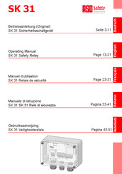 Aso Safety Solutions SK 31 Manuel D'utilisation