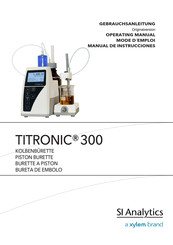 Xylem SI Analytics TITRONIC 300 Mode D'emploi