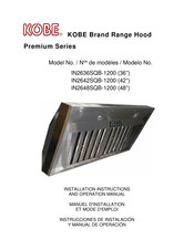 Kobe Premium Série Manuel D'installation Et Mode D'emploi