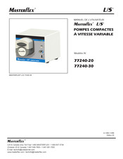 Masterflex L/S 77240-20 Manuel De L'utilisateur