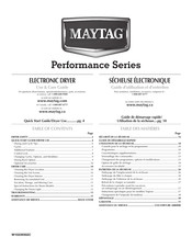 Maytag Performance Série Guide D'utilisation Et D'entretien