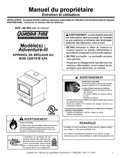 Quadra-Fire Adventure-III Manuel Du Propriétaire