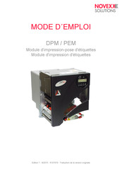 Novexx Solutions DPM Série Mode D'emploi