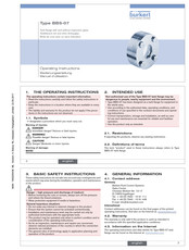 Burkert BBS-07 Manuel D'utilisation