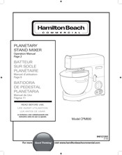 Hamilton Beach Commercial CPM800 Série Manuel D'utilisation