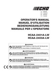 Echo HCAA-2403A-LW Manuel D'utilisation