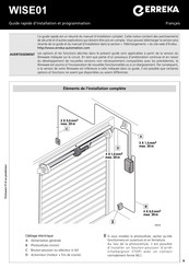 Erreka WISE01 Guide Rapide D'installation Et Programmation