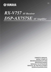 Yamaha DSP-AX757SE Mode D'emploi