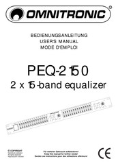 Omnitronic PEQ-2150 Mode D'emploi
