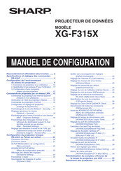 Sharp XG-F315X Manuel De Configuration