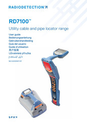 SPX Radiodetection RD7100 Guide D'utilisation