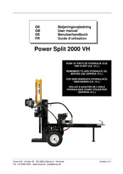 Texas Power Split 2000 VH Guide D'utilisation