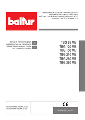 baltur TBG 120 ME Manuel D'instructions Pour L'installation, L'utilisation Et L'entretien