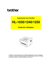 Brother HL-1240 Guide De L'utilisateur