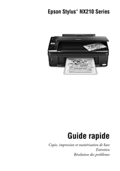 Epson Stylus NX210 Série Guide Rapide