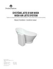 Produits Neptune WISH AIR JETS SYSTEM Manuel D'installation