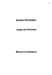 Elcometer PG70ABDL Manuel D'utilisation