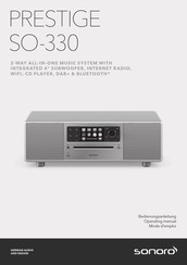 Sonoro Audio PRESTIGE SO-330 Mode D'emploi
