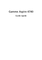 Acer Aspire 4740 Guide Rapide