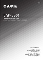 Yamaha DSP-E800 Mode D'emploi