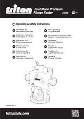 Triton TRA 001 Instructions D'utilisation Et Consignes De Sécurité