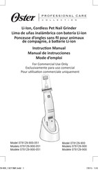 Oster 078129-900 Manuel D'emploi