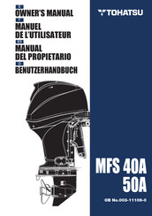 TOHATSU MFS 40A Manuel De L'utilisateur