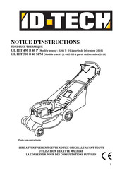 ID-Teck JL 46 Z- D3 Notice D'instructions