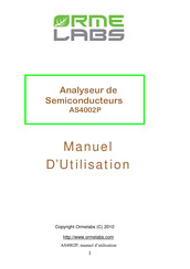 RME AS4002P Manuel D'utilisation