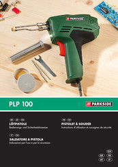 Parkside PLP 100 Instructions D'utilisation Et Consignes De Sécurité