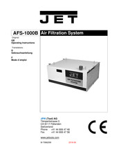 Jet AFS-1000B Mode D'emploi