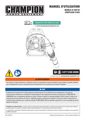 Champion Power Equipment 100735 Manuel D'utilisation