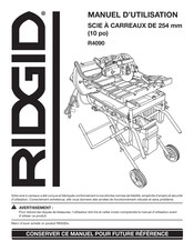 RIDGID R4090 Manuel D'utilisation