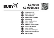 BURY CC 9068 Guide De Démarrage