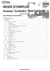 Totem MULTIFACES Technika Mode D'emploi