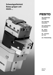 Festo HGDS-20 Notice D'utilisation