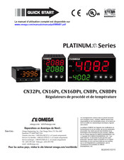 Omega CN8DPt Platinum Séries Manuel D'utilisation