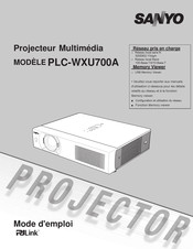 Sanyo PLC-WXU700A Mode D'emploi