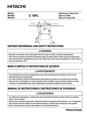 Hitachi C 10FL Mode D'emploi Et Instructions De Securite