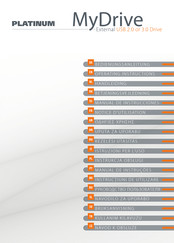 Platinum MyDrive External 2.0 Drive Notice D'utilisation