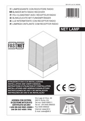 BFT FASTNET NET LAMP D811475 03 Instructions D'utilisation Et D'installation