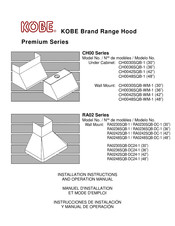 KOBE CH00 Série Manuel D'installation Et Mode D'emploi