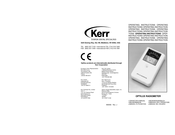 KERR OPTILUX RADIOMETER Manuel D'utilisation